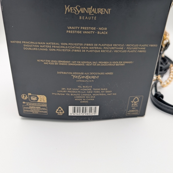 YSL Beauté Vanity Case w/ Styled Charm Chains| Black Crossbody| BNIB - Picture 15 of 15